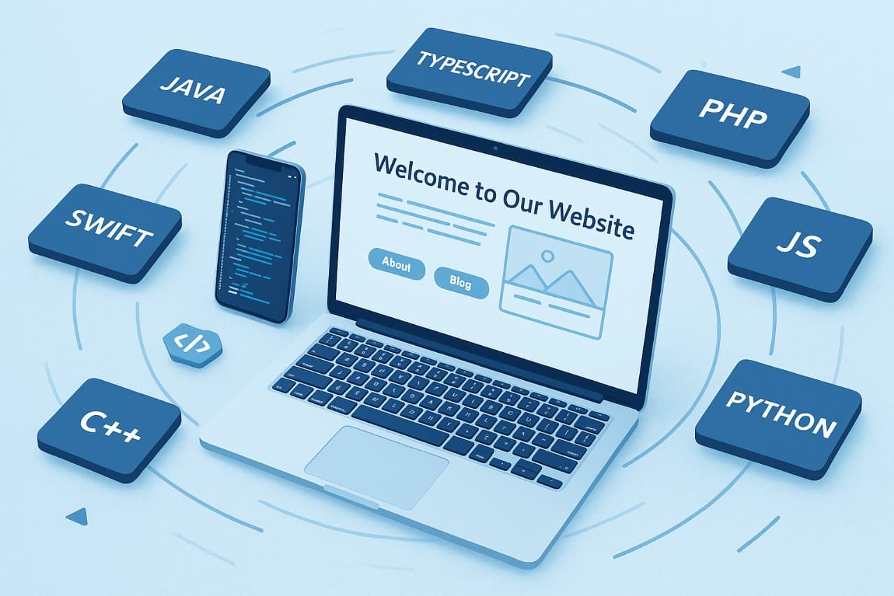 Modern web development illustration